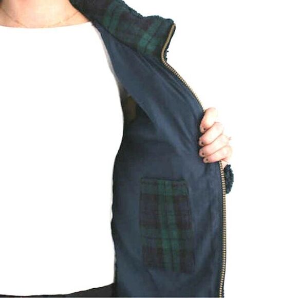 New PENDLETON M Warm Teddy Jacket Sherpa Fleece Ocean Blue Full Zip NWT - Picture 4 of 7